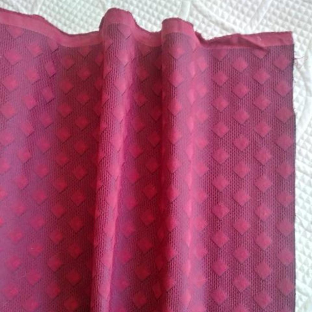 6 Yds - Burgundy Upholstery Fabric